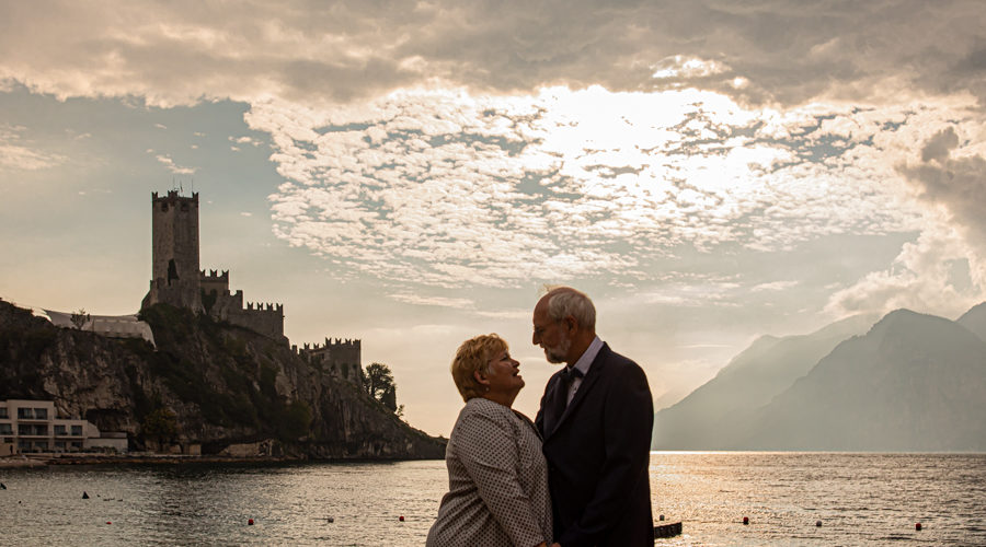 Fotografo personale al castello di Malcesine lago di Garda