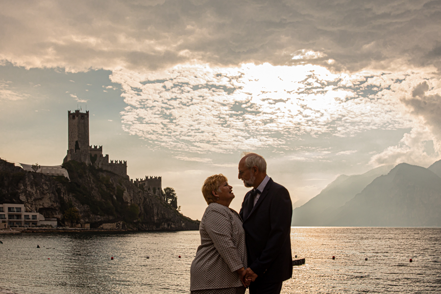 Fotografo personale al castello di Malcesine lago di Garda