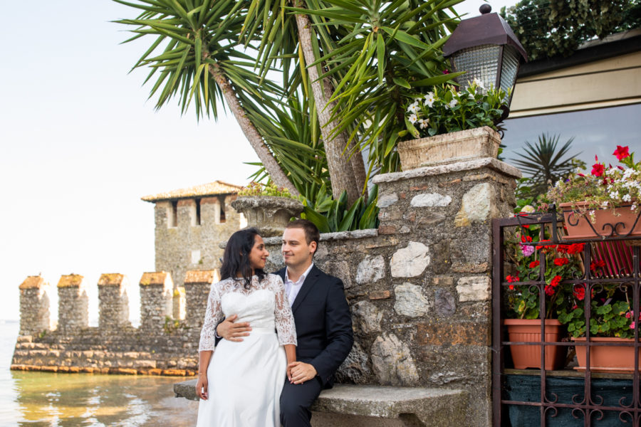 Servizio fotografico pre matrimoniale a Sirmione, lago di Garda